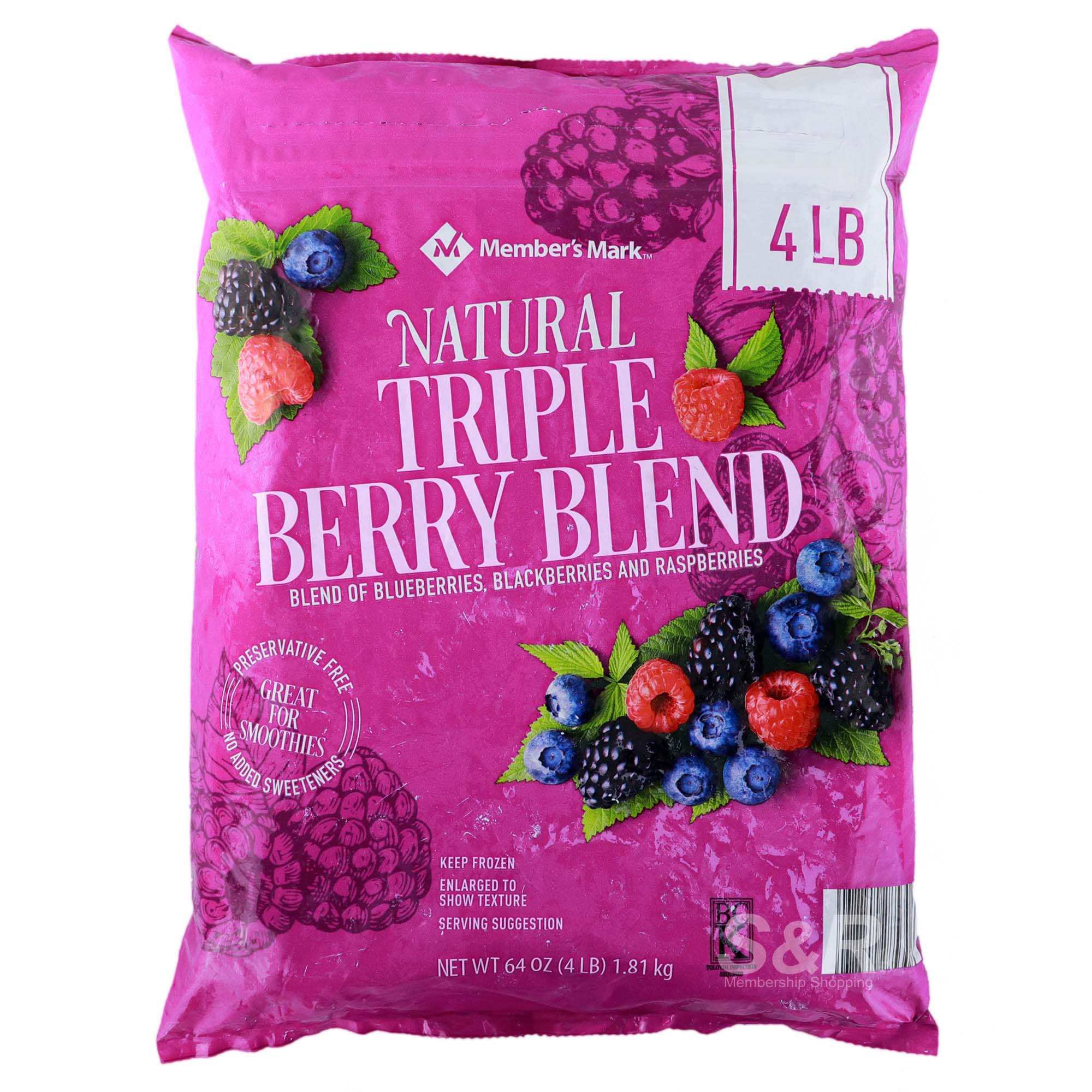 Member’s Mark Natural Triple Berry Blend 1.81kg Member’s Mark Natural Triple Berry Blend 1.81kg